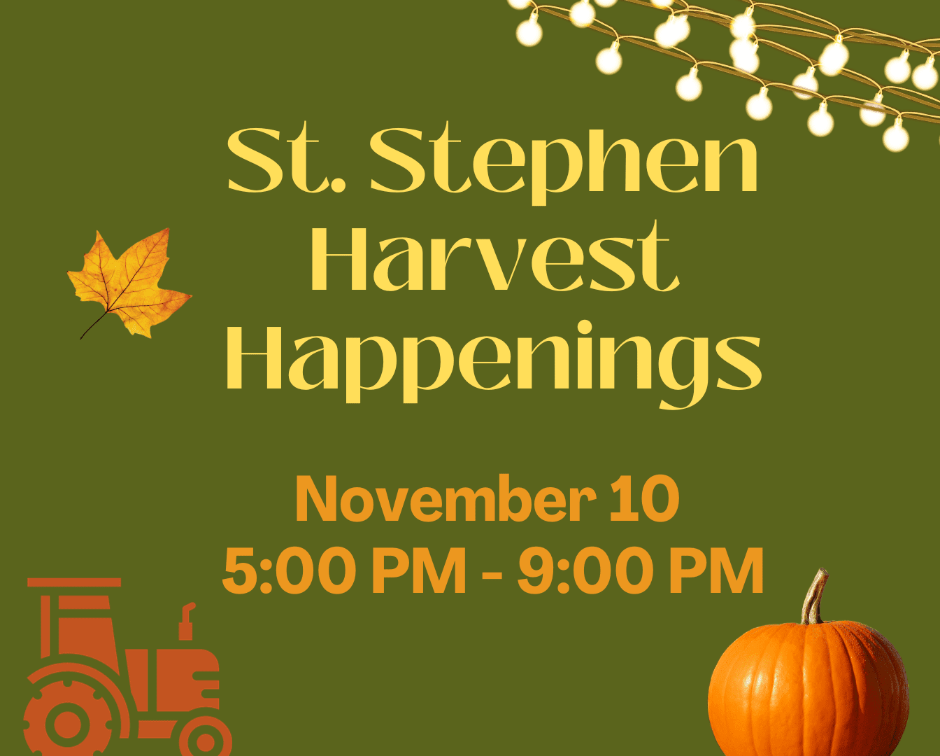 Harvest Happenings at St. Stephen