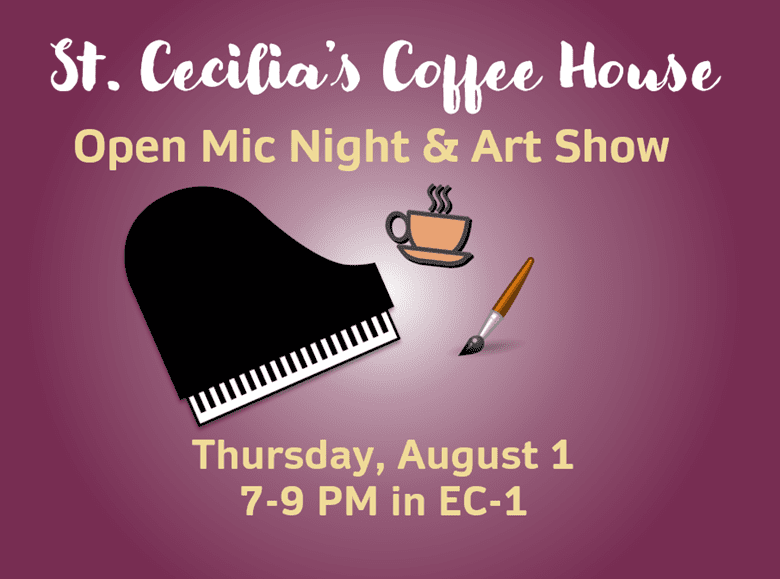 Join in the Music & Art at St. Cecilia’s Coffee House