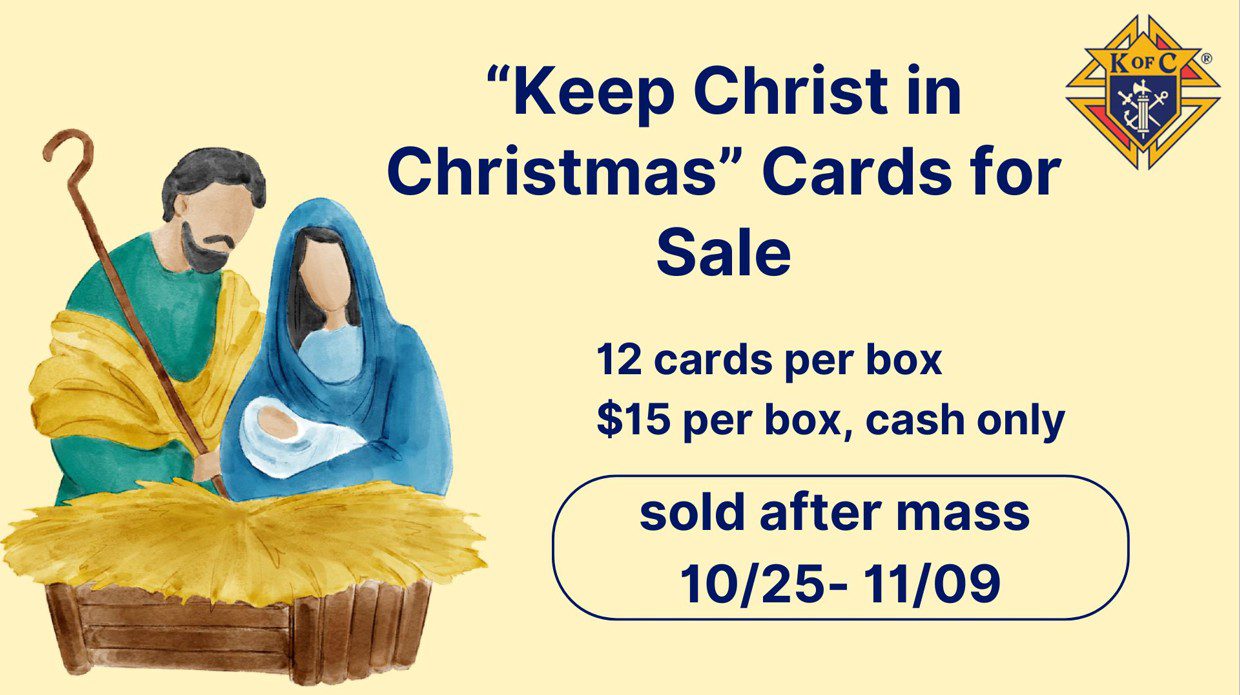 “Keep Christ In Christmas” Cards Sale