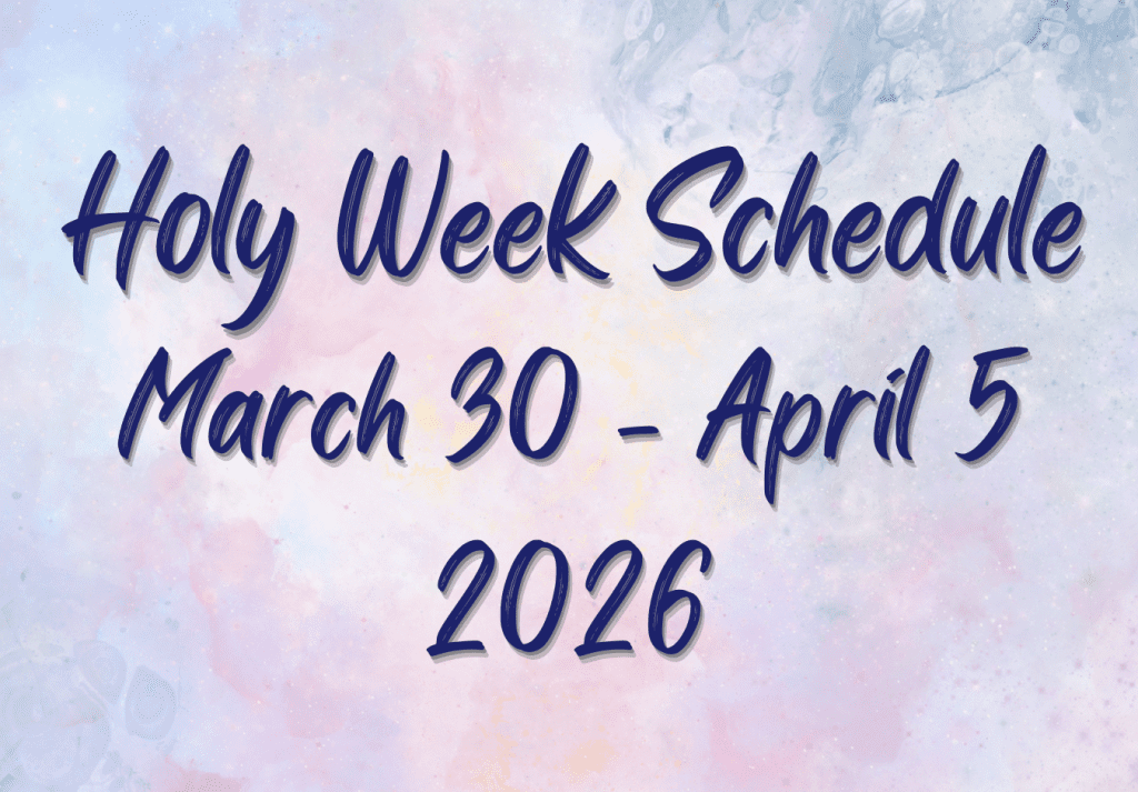 Holy Week 2026